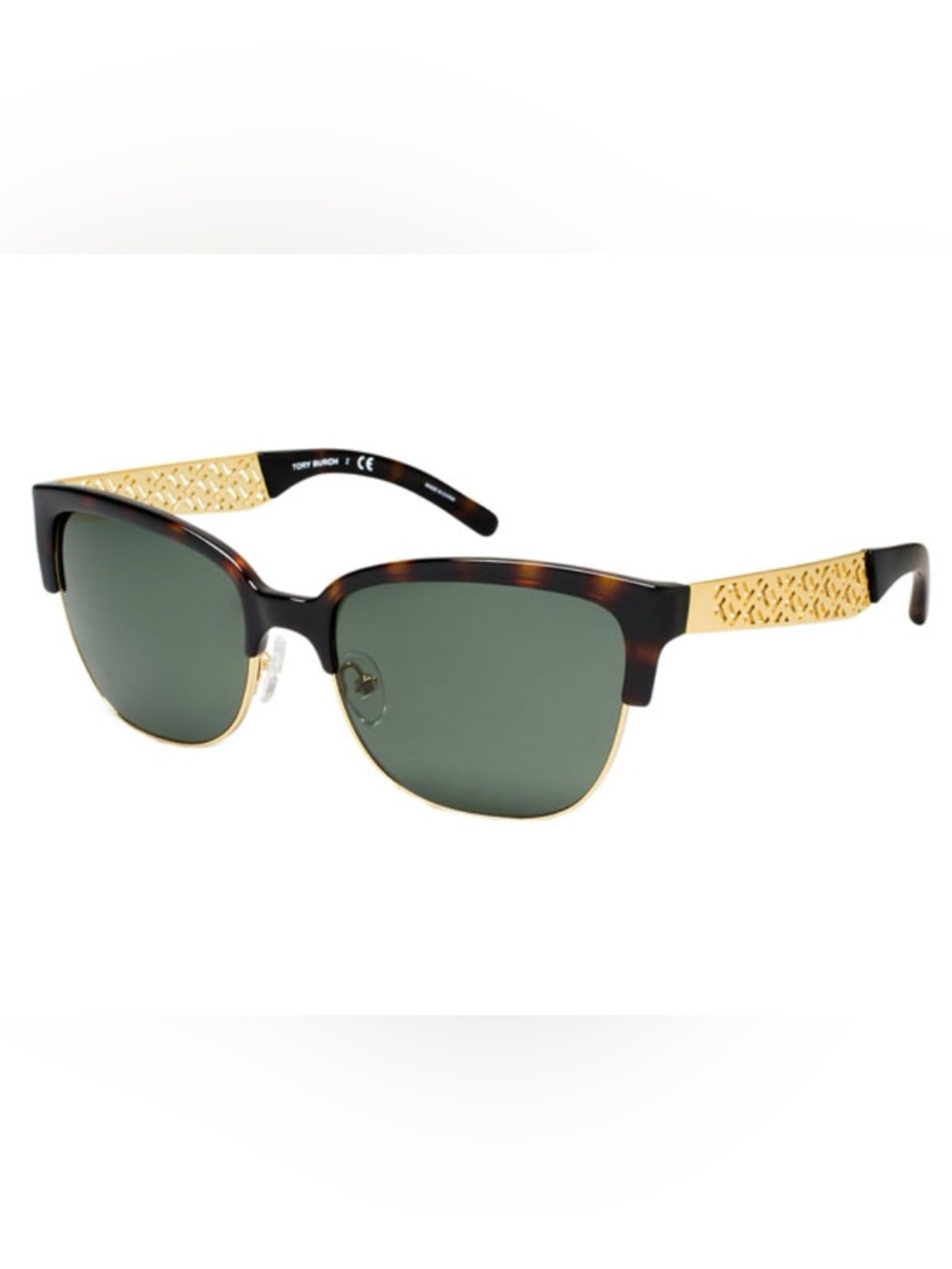 Tory Burch ‘TY6032’ Tortoise and Gold Rectangular Glasses